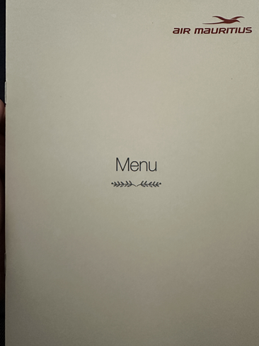 Air Mauritius | A300-200 | Business Class | Breakfast Menu