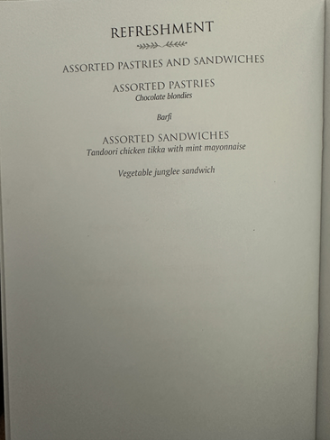 Air Mauritius | A300-200 | Business Class | Breakfast Menu