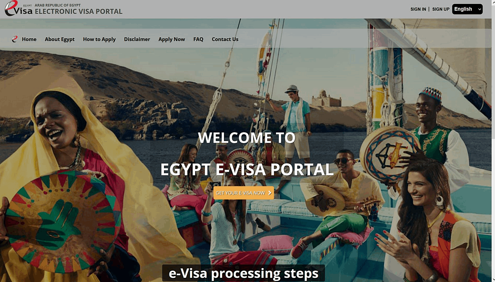 e-Visa Application | Egypt | STEP 1