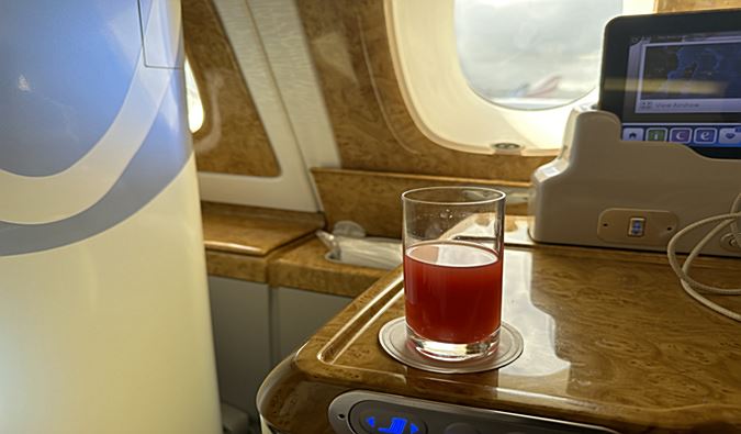 Emirates A380 | On-Board Drinks