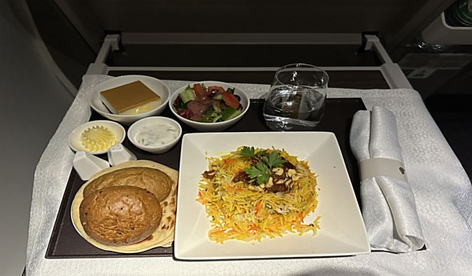 Oman Air | Business Class Meal