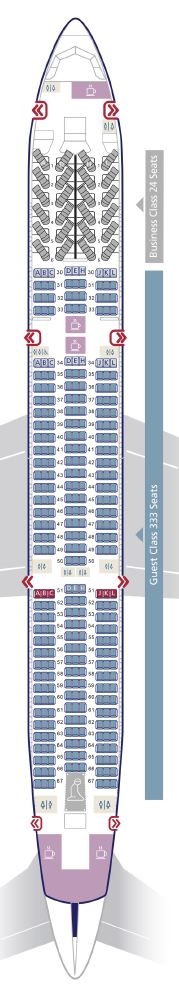 Saudia 787-10 Seat Map